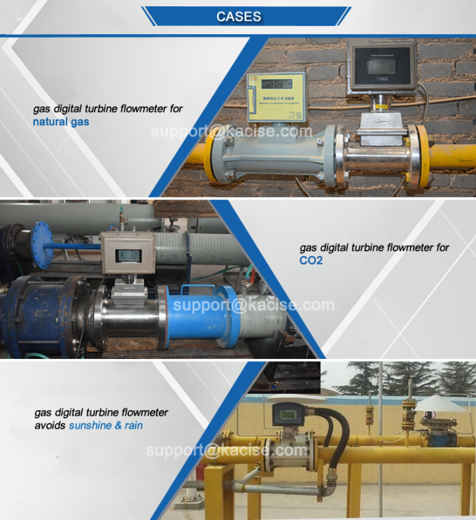 Digital Natural Gas Turbine Flow Meter with Dual Power