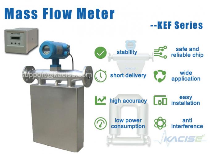 Crude Vegetable Oil Coriolis Mass Flow Meter Compact Design For Molasses