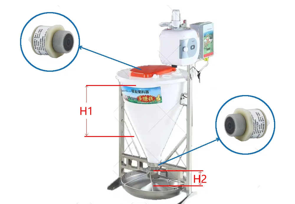 Measure Feed Levels in Smart Feeders