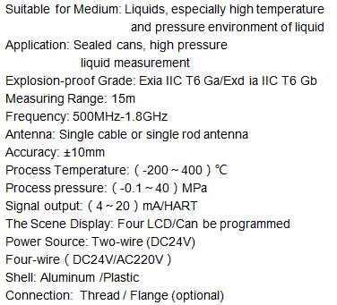 KLD70 Microwave Radar Sensor with HART Output