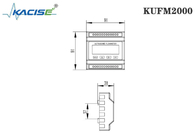 KUFM2000 Clamp On Type Ultrasonic Flow Meter Module Small Volume Overall Function
