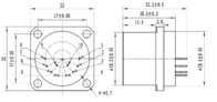 Versatile Miniaturized Ф18.2mm X23mm Accelerometer Detector For Various Industries
