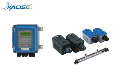 Ultrasonic Clamp On External Pipe Flow Meter , Clamp On Water Flow Meter