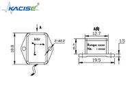 Lightweight 3 Axis Acceleration Sensor , Triaxial High Speed Accelerometer