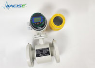 High Accuracy SS304 / SS316 Magnetic Flow Meter Battery Operated ISO / CE