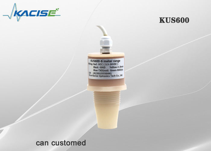 KUS600 IP68 Waterproof Ultrasonic Water Level Sensor with 0.6m-5m Range and PVDF Casing