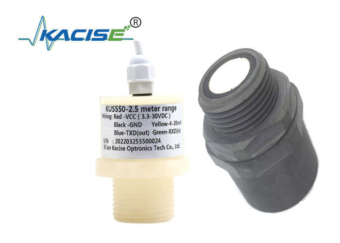 KUS550 PTFE Waterproof Ultrasonic Level Sensor with RS485 Output and 3m Measurement Range