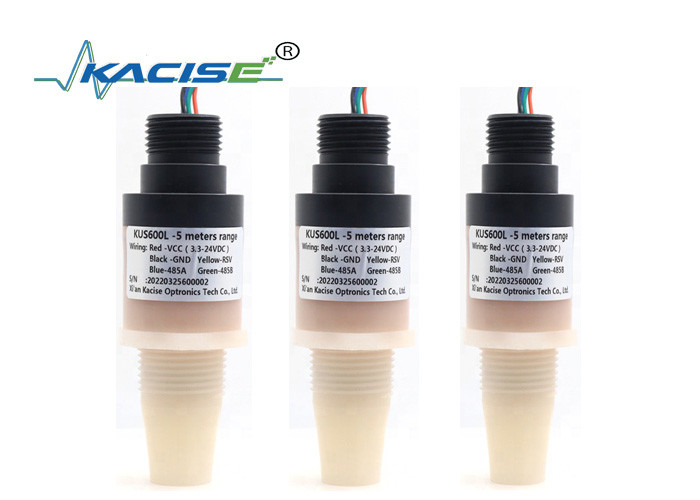 PVDF 5m Ultrasonic water level meter 5V RS485 output liquide Level Sensor KUS600
