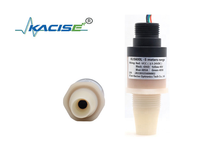 5m intelligent Ultrasonic water level meter 5V RS485 output PVDF liquide Level Sensor KUS600