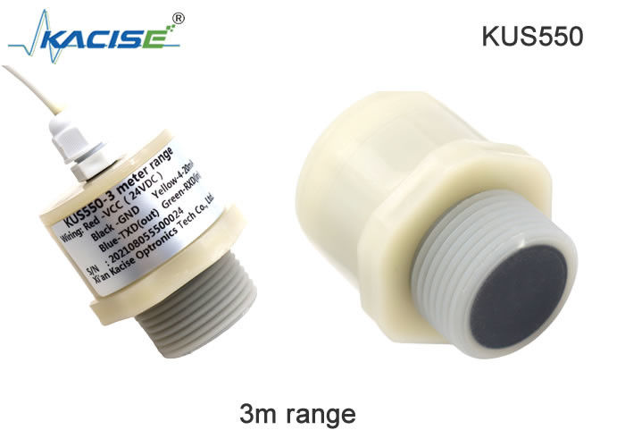 KUS550 Series Ultrasonic Level Sensor with Low Power Consumption IP68 Protection and PVDF Shell Material