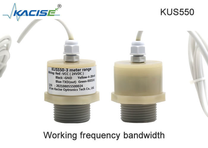 KUS550 Series Ultrasonic Level Sensor with Low Power Consumption IP68 Protection and PVDF Shell Material
