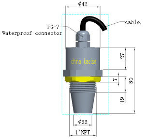 5V Anti Theft Ultrasonic Fuel Level Sensor with RS485 Output for Fuel Management