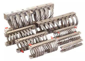 Anti Shock Helical Wire Rope Isolator with Energy Absorption and Corrosion Resistant Nonlinear Stiffness