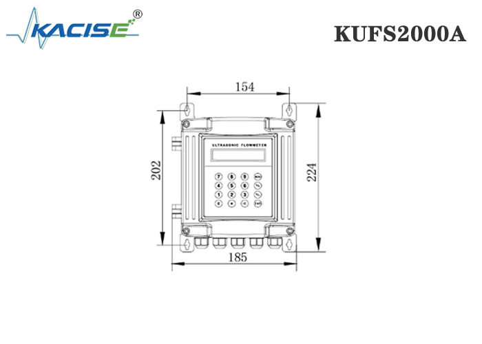 Split / Pipe Type Water Ultrasonic Flow Meter Wall Mounting KUFS2000A