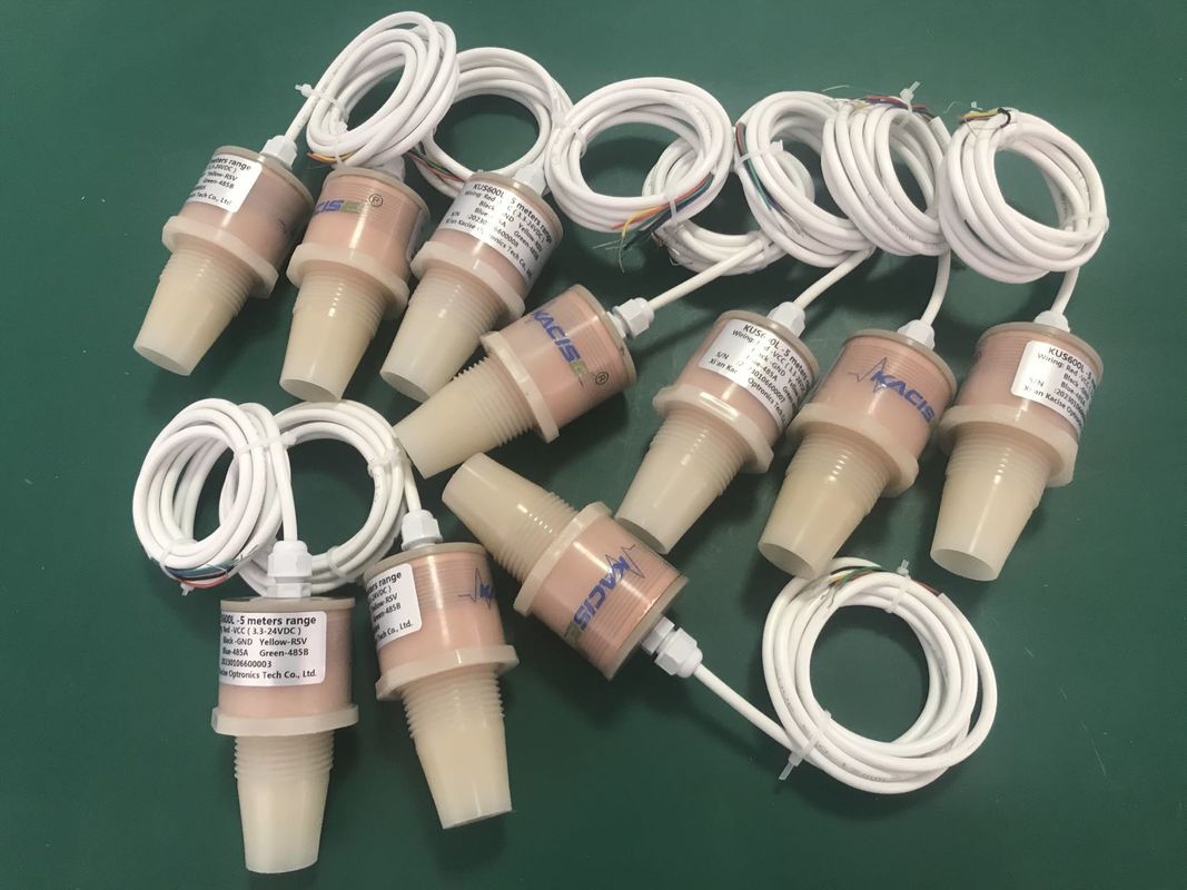 12V High Accuracy Ultrasonic Level Sensor with RS485 Output and IP68 Waterproof for Water Tank Level Measurement