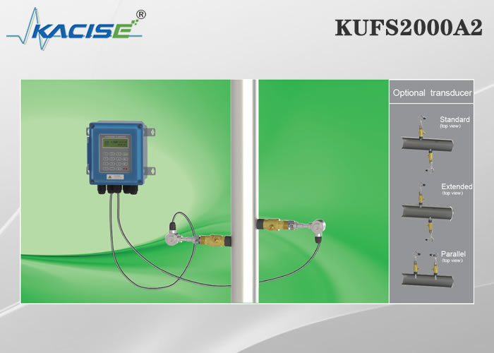 KUFS2000A2 Wall Mount Insertion Ultrasonic Flow Meter For Size DN50 - DN6000 Pipe