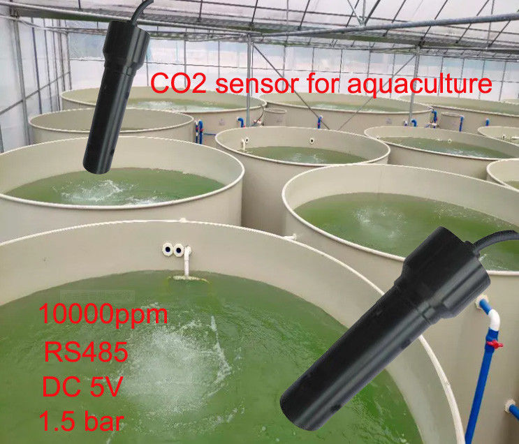 NDIR Infrared Absorption Dissolved CO2 Sensor IP68 Waterproof for 60 Meters Depth Water Quality Monitoring
