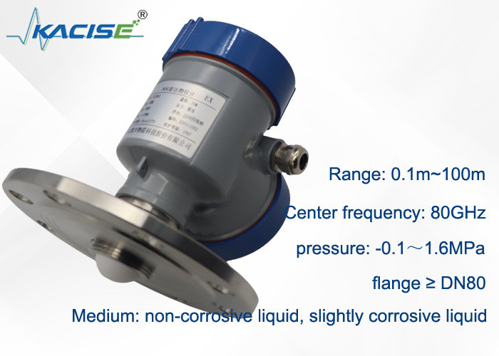 KLD802 OEM 80G non-contact radar level gauge for septic tanks with range 0.1m～100m