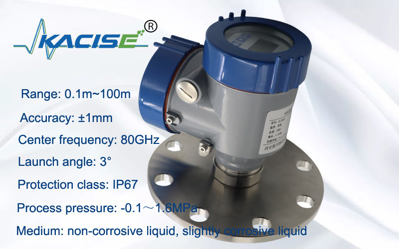 Non Contact FMCW Radar Level Sensor OEM RS485 Radar Level Gauge For Slurry Storage Tank with protection IP67