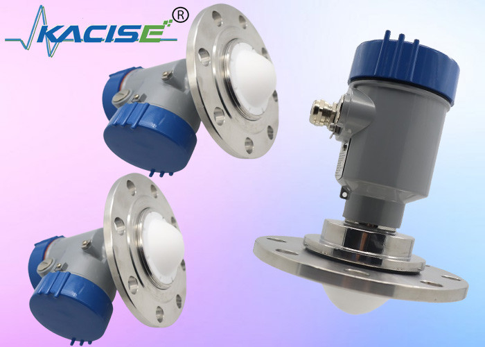 Kacise OEM Corrosive Chemical Tanks Radar Type Level Sensor 100m FMCW With Display
