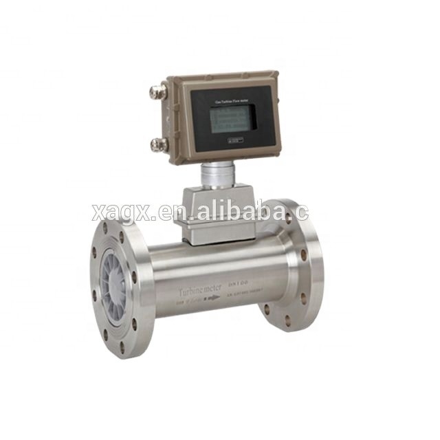 Biogas Flowmeter Co2 Turbine Hydrogen Gas Flow Meter with explosive-proof ExdIIBT6 or EXiallCT4