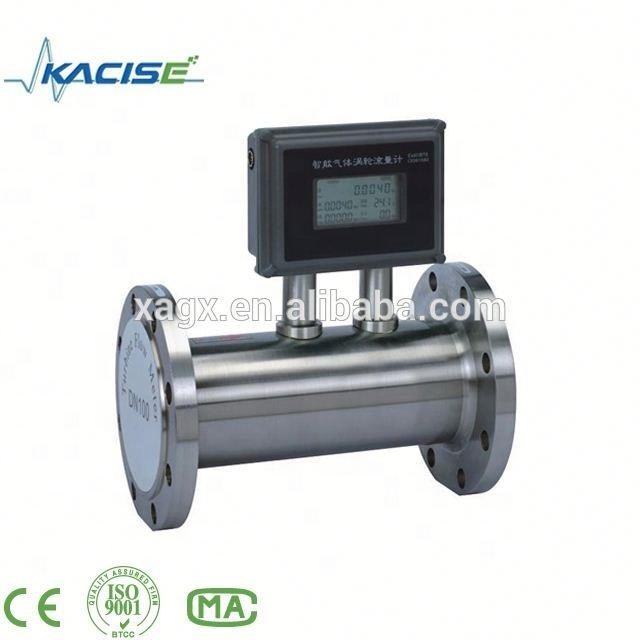 Biogas Flowmeter Co2 Turbine Hydrogen Gas Flow Meter with explosive-proof ExdIIBT6 or EXiallCT4