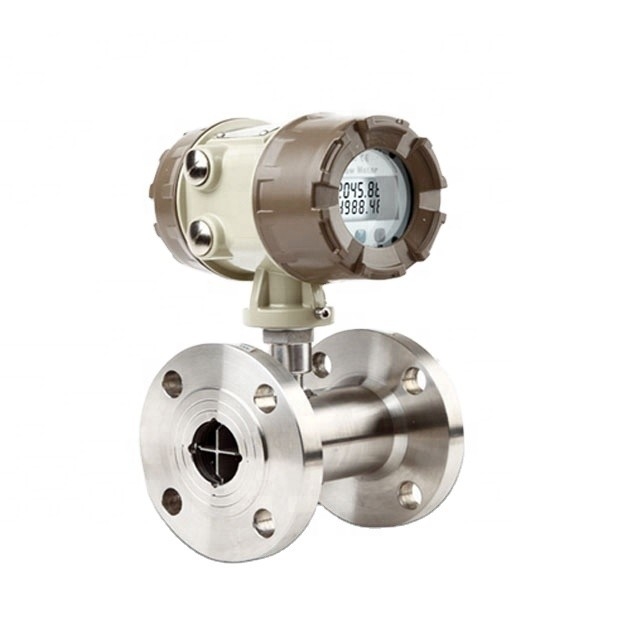 Natural Gas Flow Meter SS304 Digital Turbine Flowmeter with output 4~20mA/Pulse/RS485