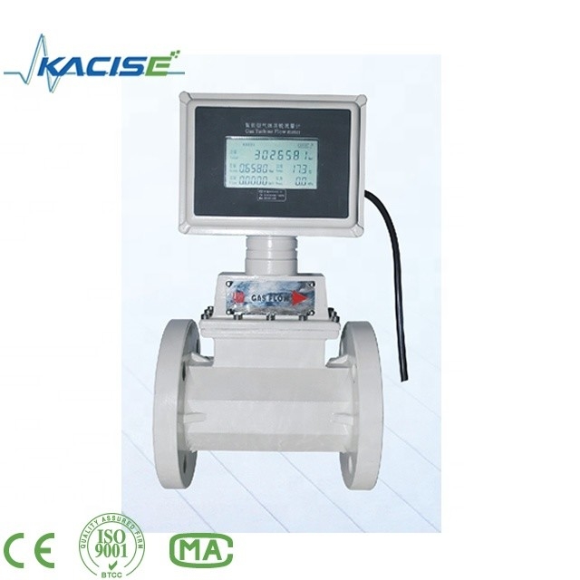 Flange Type Turbine Gas Flow Meter Digital LPG Flow Meter with explosive-proof Grade ExdIIBT6