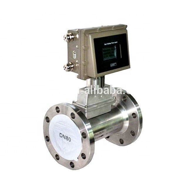 Stainless Steel Gas Turbine Flow Meter with 4-20mA Output and Explosion Proof Design