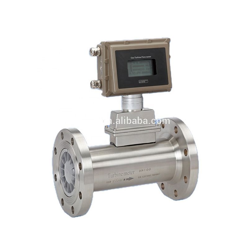 Stainless Steel Gas Turbine Flow Meter with 4-20mA Output and Explosion Proof Design