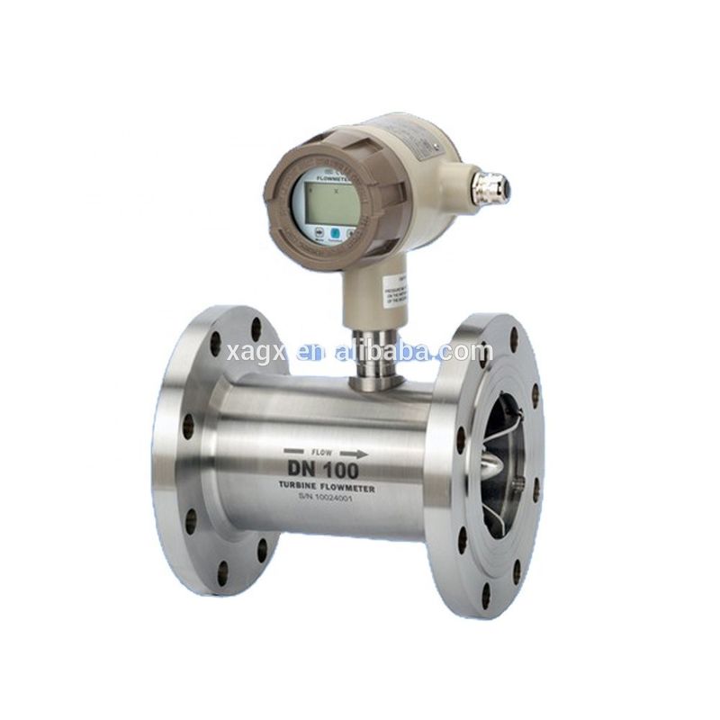 Stainless Steel Gas Turbine Flow Meter with 4-20mA Output and Explosion Proof Design