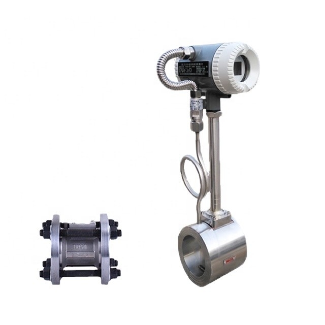 DN4~DN100 air pulse output steam integrated vortex liquid flow meter，Pipe diameter 15mm~6000mm
