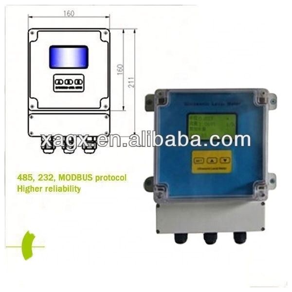 Low Cost Intelligent Immersion Ultrasonic Transducer with Non-Contact Measurement and Modbus Protocol Support