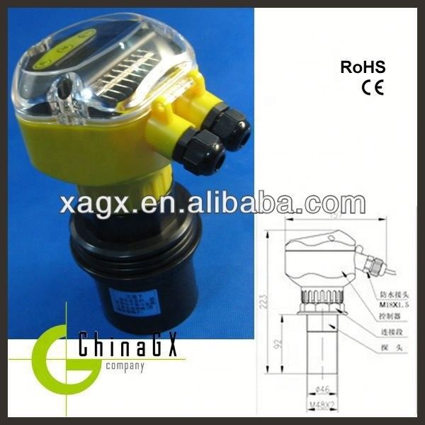 GXUM Series Long Distance Intelligent Water Level Transmitter with 3mm Resolution and 10m Range in IP67 Waterproof Housing