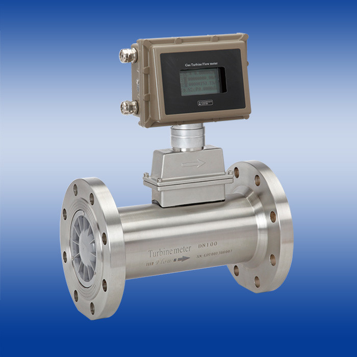 Biogas Flowmeter Co2 Turbine Hydrogen Gas Flow Meter with explosive-proof ExdIIBT6 or EXiallCT4