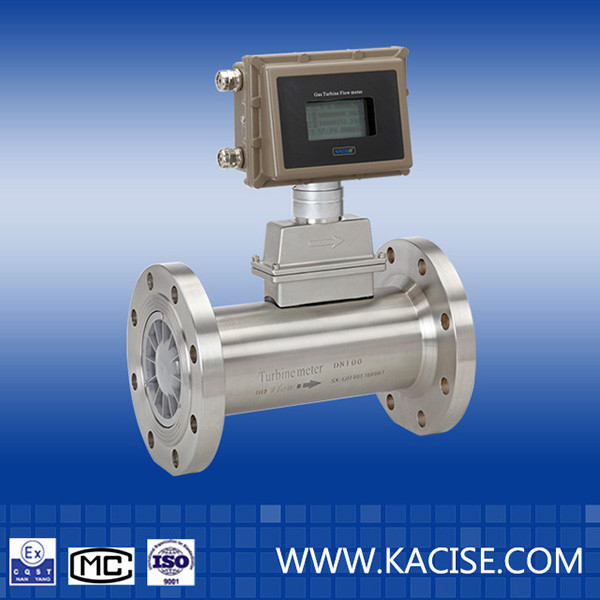 Biogas Flowmeter Co2 Turbine Hydrogen Gas Flow Meter with explosive-proof ExdIIBT6 or EXiallCT4