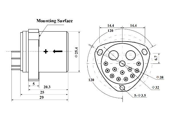 Shock 100g and Threshold 1 μg Accelerometer Sensor with Linearity ≤10 μg/g2