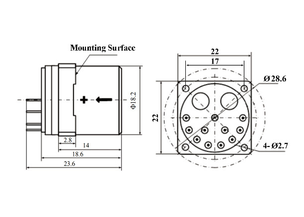 Vibration monitoring Accelerometer sensors are used to measure machine vibration Range is ±80g and Shock is 100g
