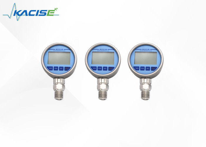 Precision Digital Pressure Gauge with IP65 Rating, Over Pressure Protection, and Large LCD Backlight