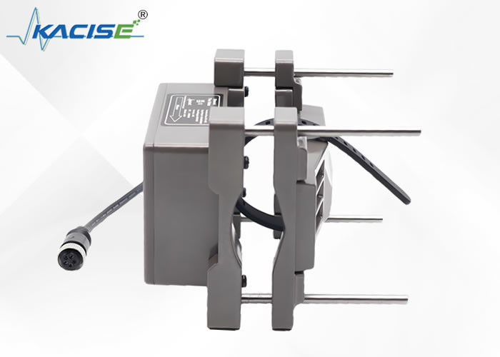 KUF100 Ultrasonic Flow Meter with 4-20mA Output, Industrial Plastic Material, and 256*128 Backlit LCD Display