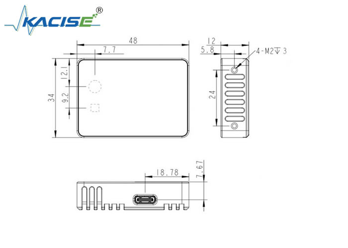 KL3A-05U 3D Solid State Lidar ROS Operating System And 940nm VCSEL Wavelength For Applications