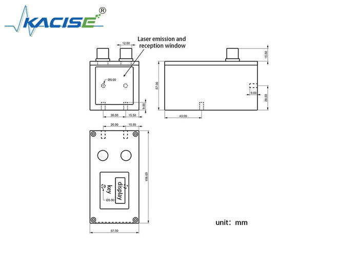 KLS109 High-Precision Industrial Laser Ranging Sensor with ±1mm Accuracy, IP67 Protection, and 100Hz Measurement Frequency
