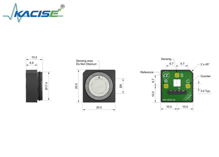 COH-H2 Carbon Monoxide And Hydrogen Sulfide Gas Detector Sensor With 1000 Range Sensitivity
