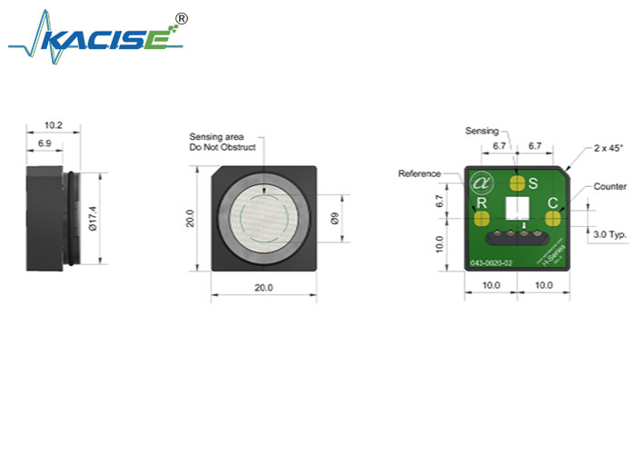 Miniature Size CO-H4X Carbon Monoxide Sensor High Resolution And Low Zero Current For Industrial