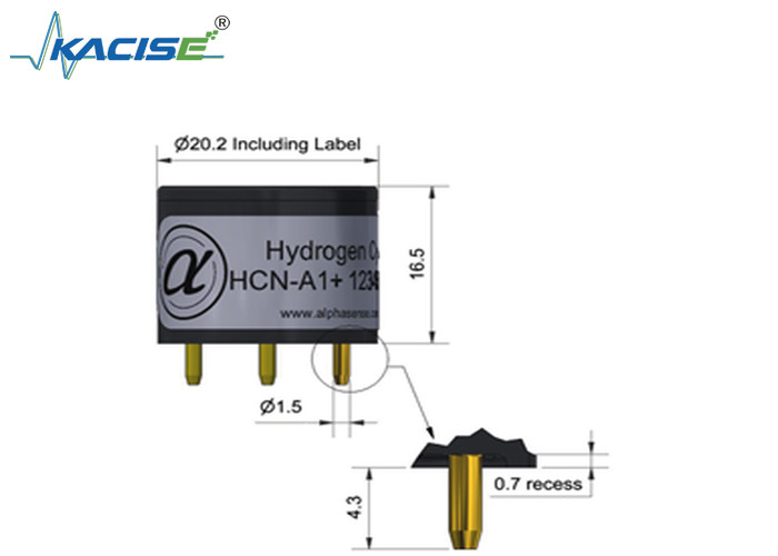 HCN-A1/HCN-A1 Hydrogen Cyanide Sensor for Accurate Detection Linearity 4 to 8 Range 100