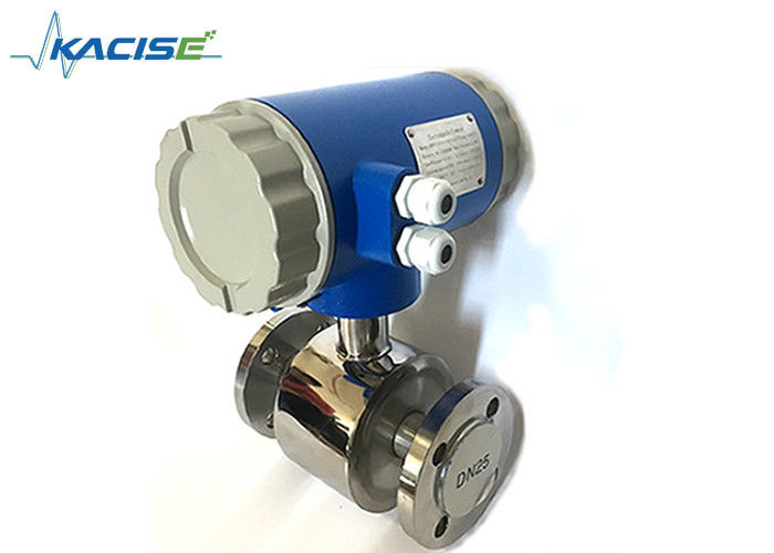 RS485 Insurstial Wastewater Flow Meter , Magnetic Type Flow Meter High Accuracy