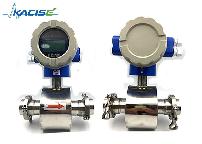 RS485 Insurstial Wastewater Flow Meter , Magnetic Type Flow Meter High Accuracy