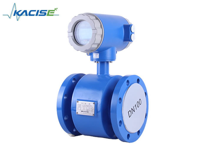 RS485 Insurstial Wastewater Flow Meter , Magnetic Type Flow Meter High Accuracy