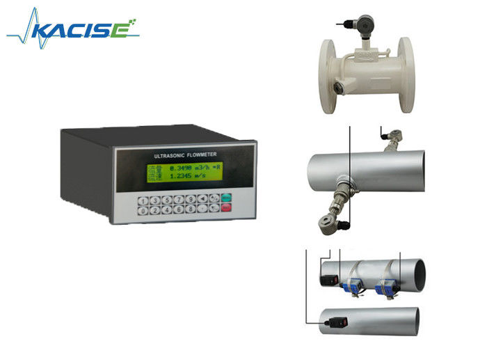 Panel Mounted Ultrasonic Flow Meter with Double Power Supply RS485 Communication and 15~6000mm Pipe Diameter