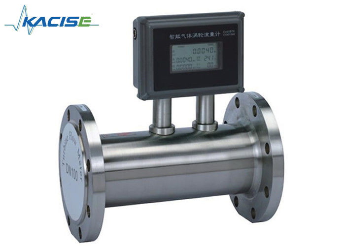 High Precision LPG Flow Meter / Turbine Type Flow Meter Compact Structure Supports 4-20mA output